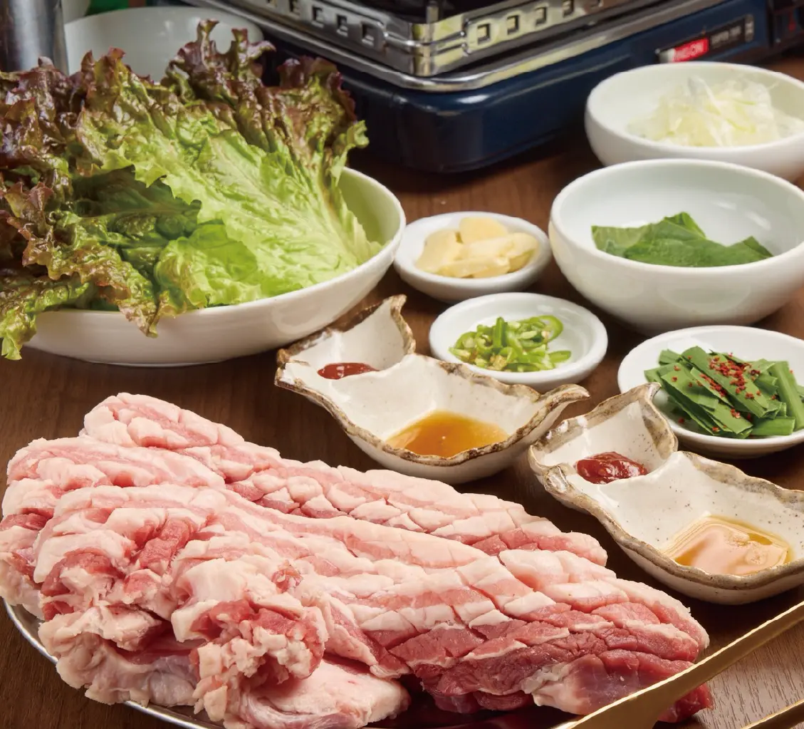 サムギョプサルセット（1人前150g） 